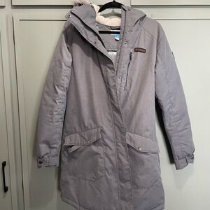 Grey insulated Columbia coat